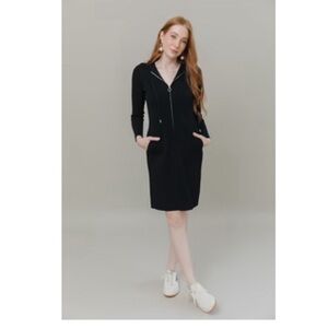 Apparalel Knit Sweatshirt Dress XL Black NWT